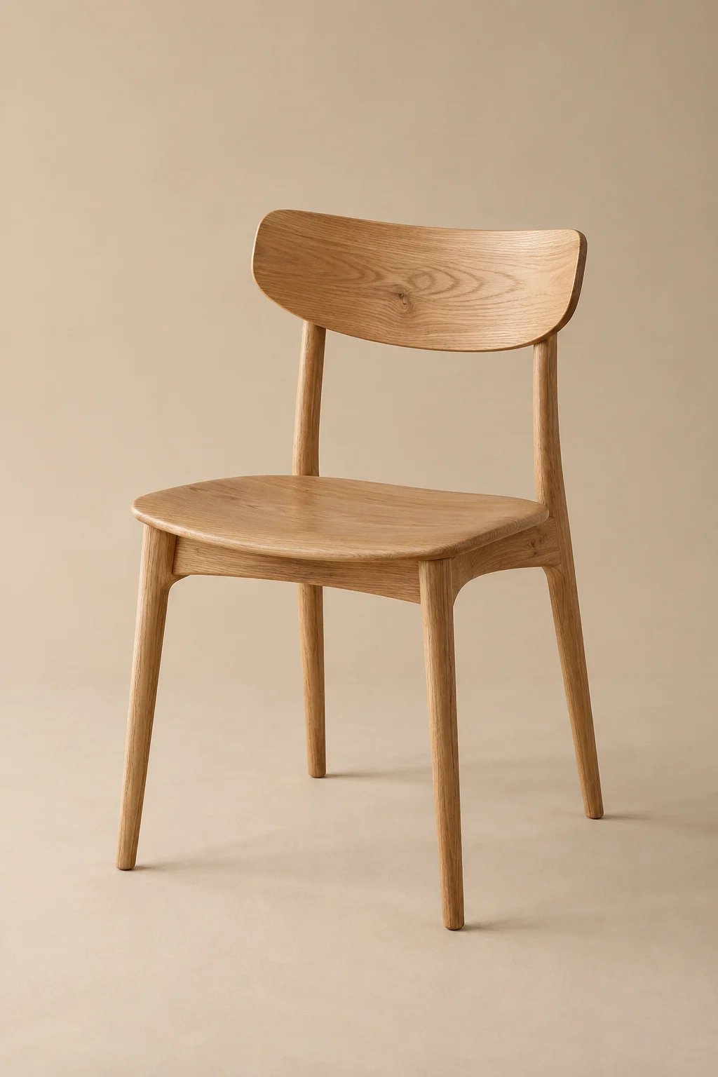 Natural oak chair, shown as an illustrative product example