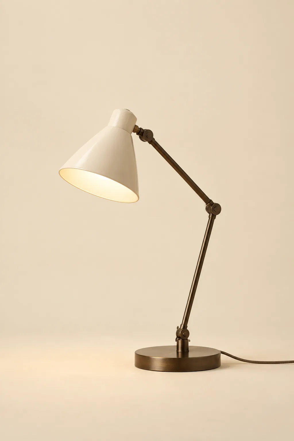 Ivory reading lamp, shown as an illustrative product example